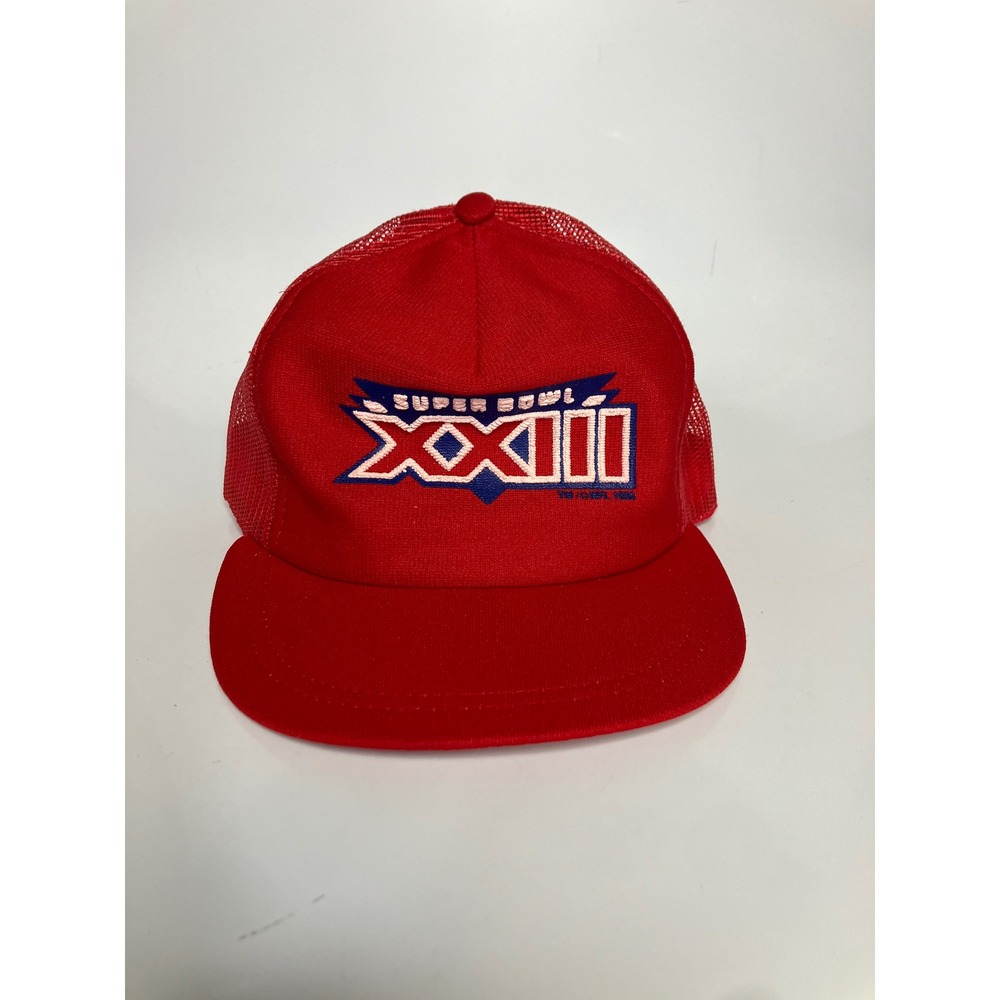 Winston‎ Super Bowl XXIII Trucker Hat Mens OSFA Red Excellent Vintage 1989 NFL